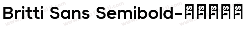 Britti Sans Semibold字体转换